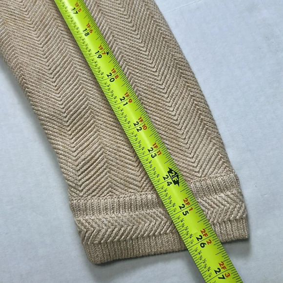 Chaps Ralph Lauren Tan Cream Men’s Long Sleeve Pullover Sweater Size Large - Picture 9 of 9